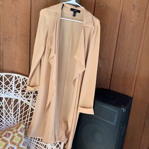 Drape jacket- taupe
